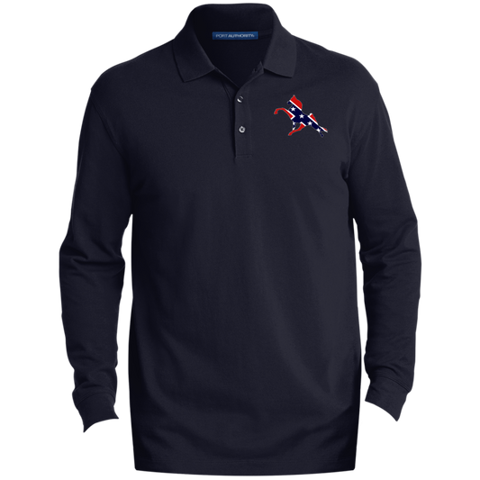 REBEL ON THE RAIL TWH PERFORMANCE CLOSEOUT - K8000LS Men's EZCotton™ Long Sleeve Polo