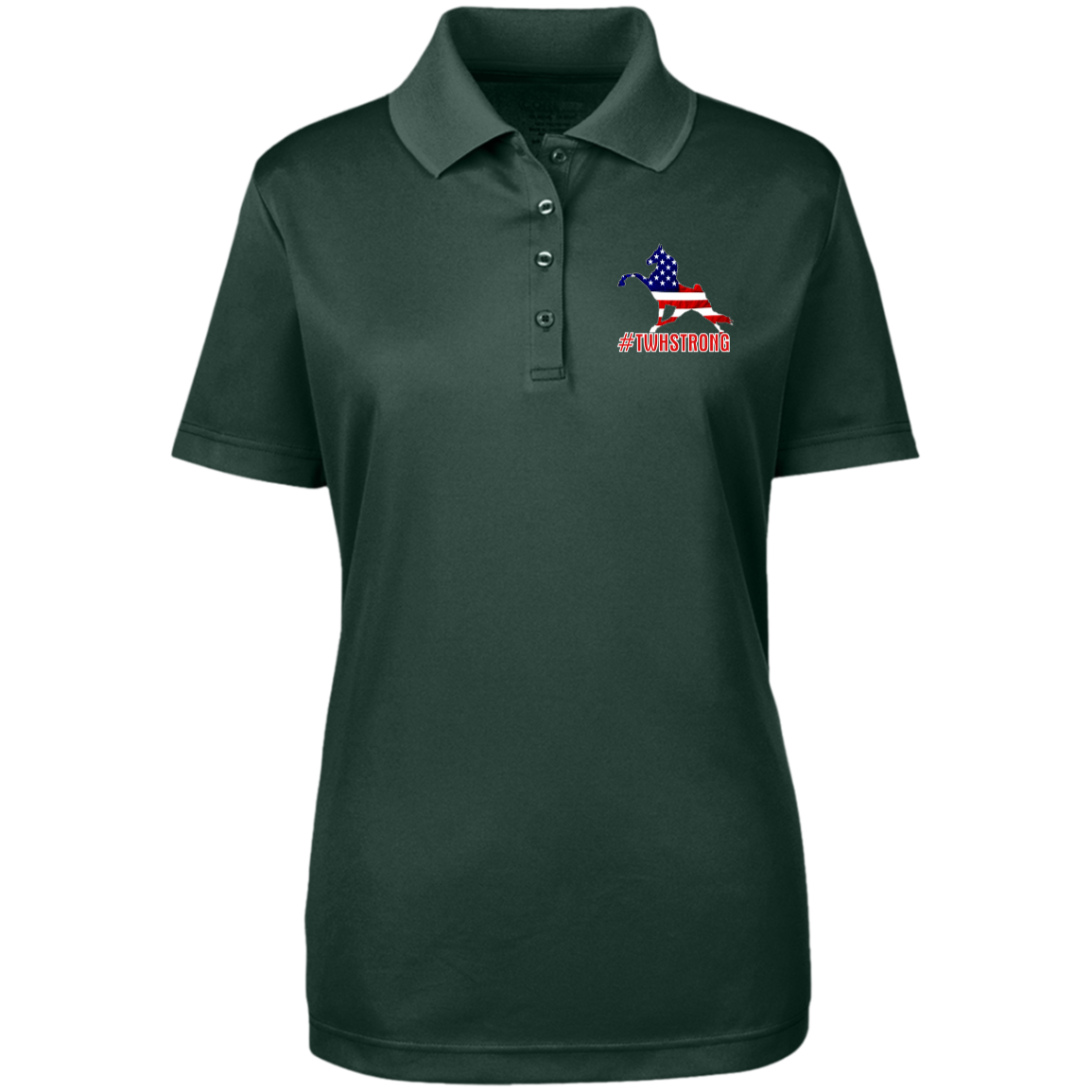 TWH STRONG PERFORMANCE WALK AMERICAN 78181 Core 365 Womens Origin Pique Polo