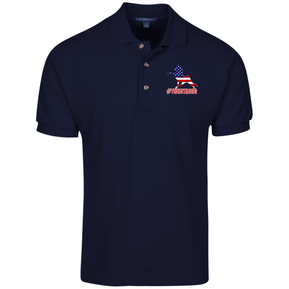 TWH STRONG PERFORMANCE WALK AMERICAN CLOSEOUT - K420 Cotton Pique Knit Polo