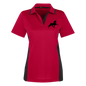 TWH PERFORMANCE STYLE 2 (BLACK) M386W Harriton Womens Colorblock Polo