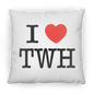 I LOVE TWH (BLACK LETTERS) PILLOWS (THREE SIZES)