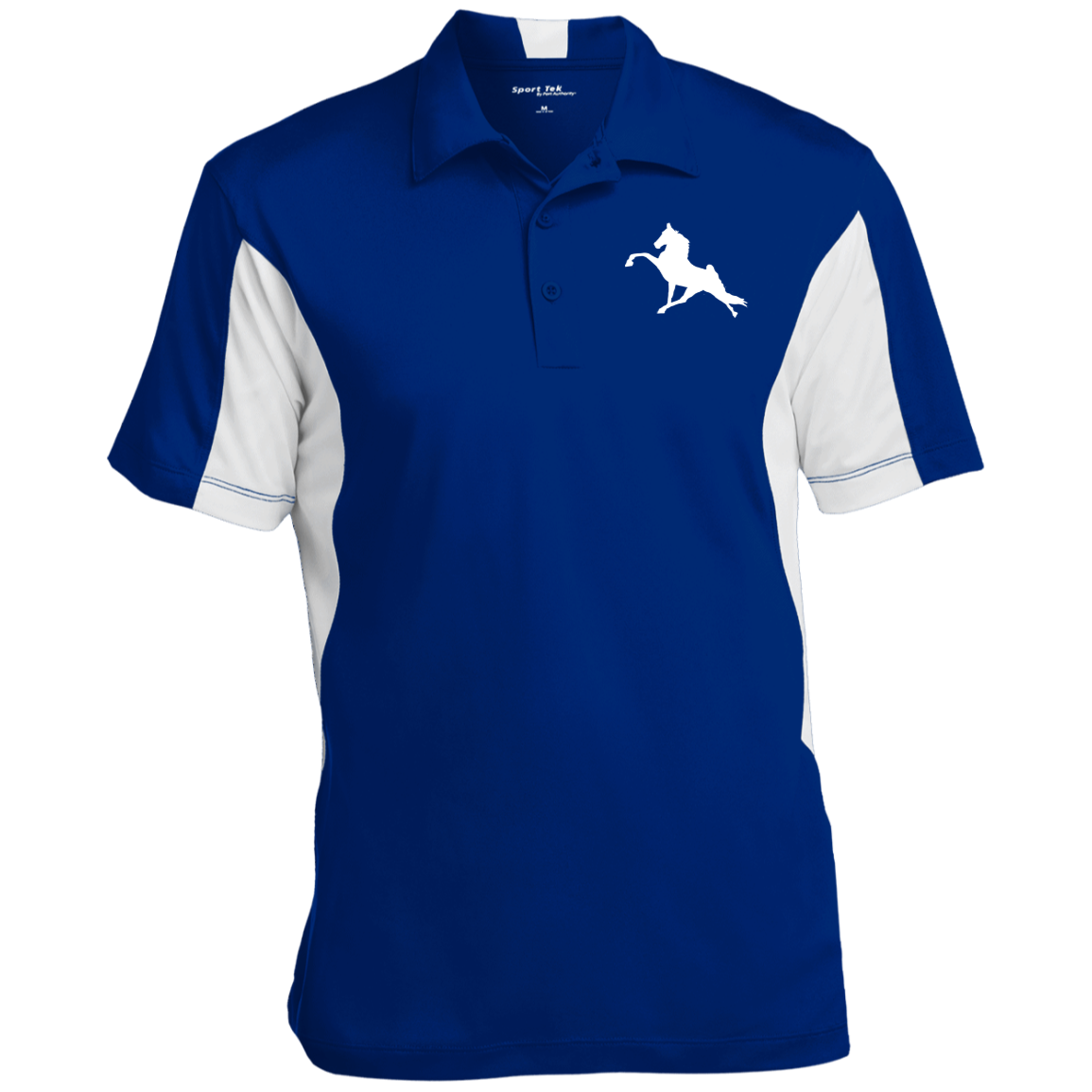 TWH PERFORMANCE (WHITE) CLOSEOUT - ST655 Men's Colorblock Performance Polo