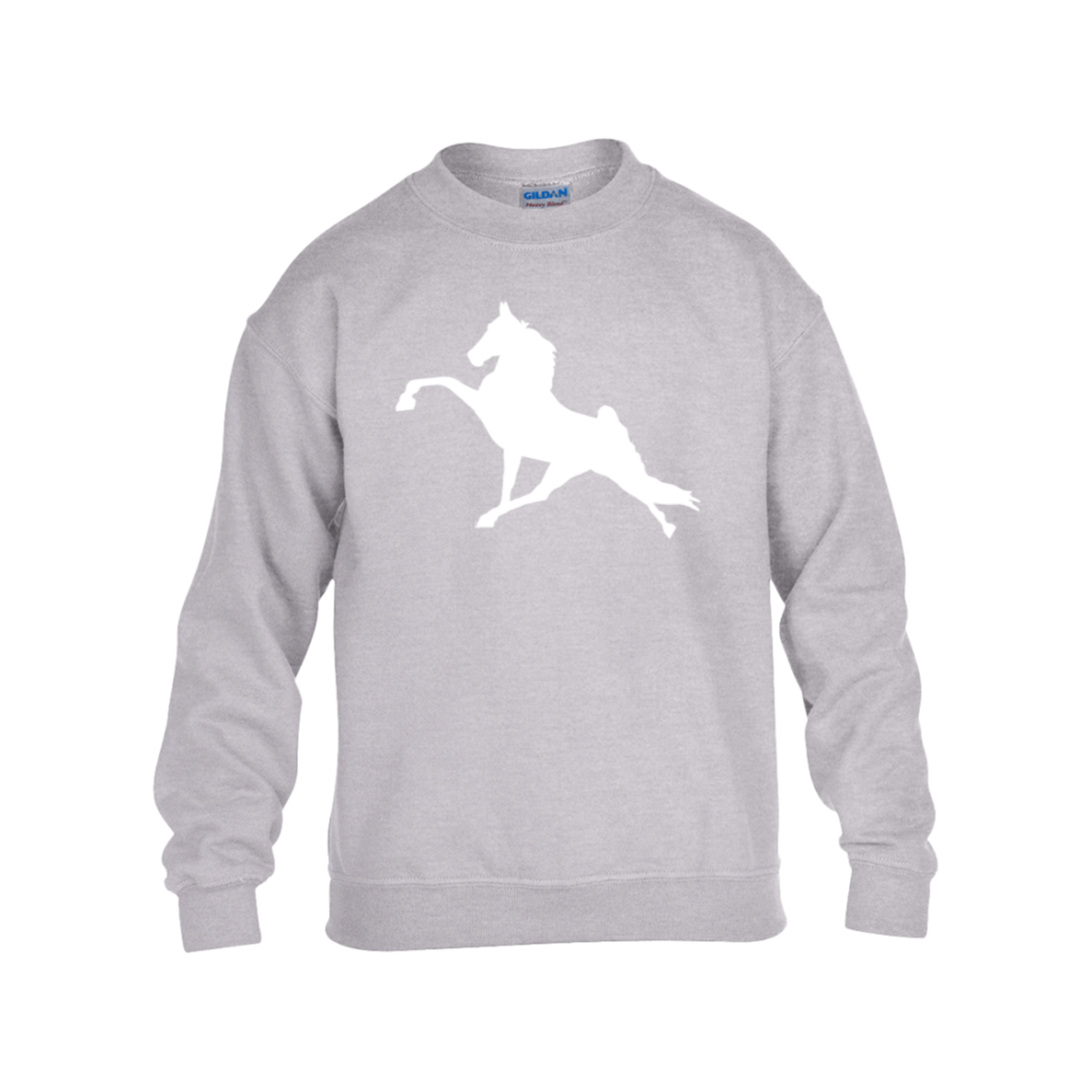 TWH PERFORMANCE (WHITE) G180B Gildan Kids Heavy Blend Fleece Crew