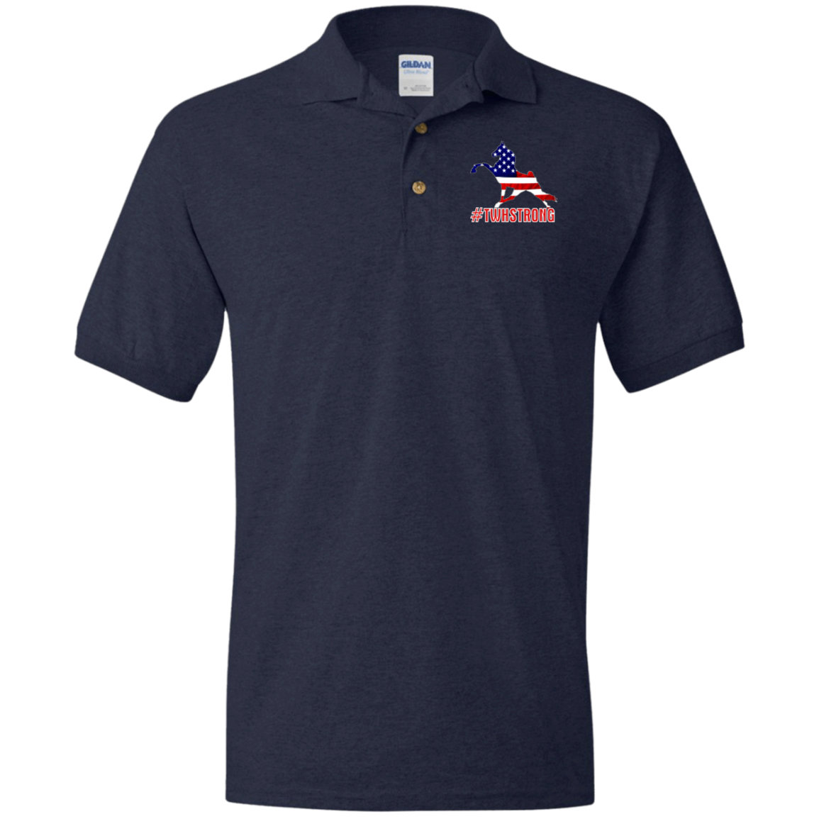 TWH STRONG PERFORMANCE WALK AMERICAN G880 Jersey Polo Shirt