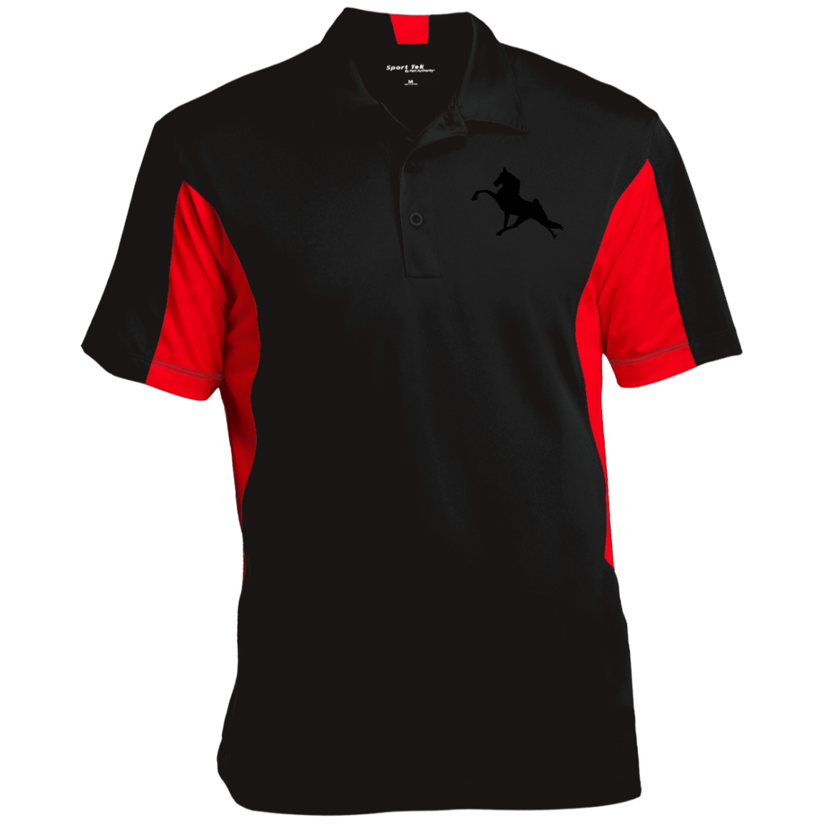 TWH PERFORMANCE (BLACK) CLOSEOUT - ST655 Men's Colorblock Performance Polo