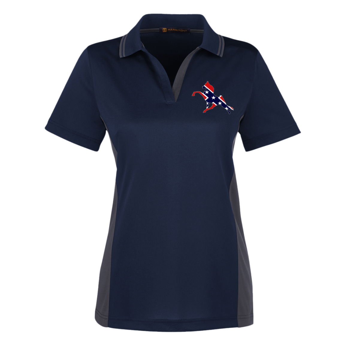 REBEL ON THE RAIL TWH PERFORMANCE M386W Harriton Womens Colorblock Polo