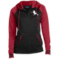 TWH PERFORMANCE (WHITE) CLOSEOUT - LST236 Ladies' Sport-Wick® Full-Zip Hooded Jacket