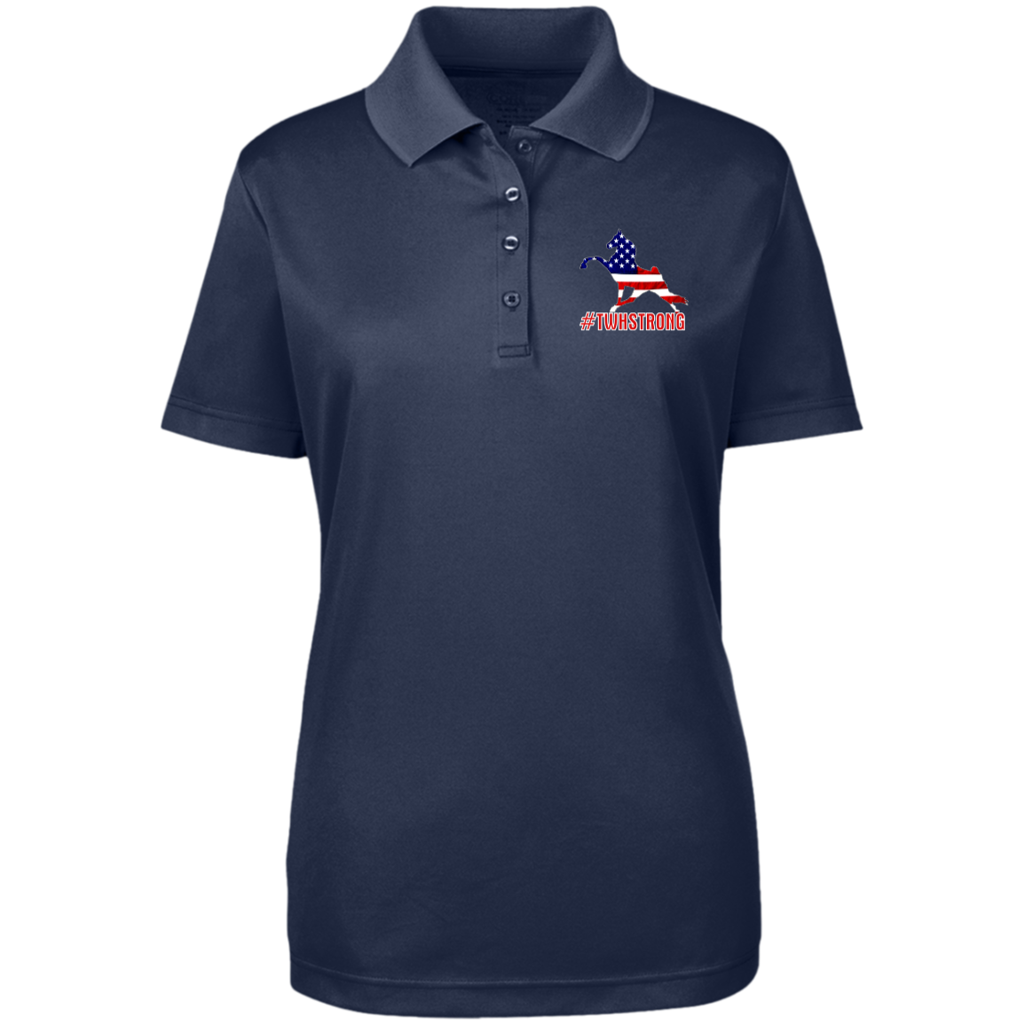 TWH STRONG PERFORMANCE WALK AMERICAN 78181 Core 365 Womens Origin Pique Polo