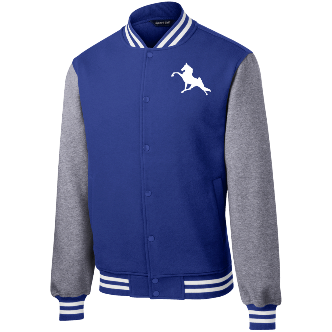 TWH PERFORMANCE (WHITE) CLOSEOUT - ST270 Fleece Letterman Jacket