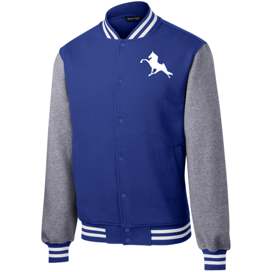 TWH PERFORMANCE (WHITE) CLOSEOUT - ST270 Fleece Letterman Jacket