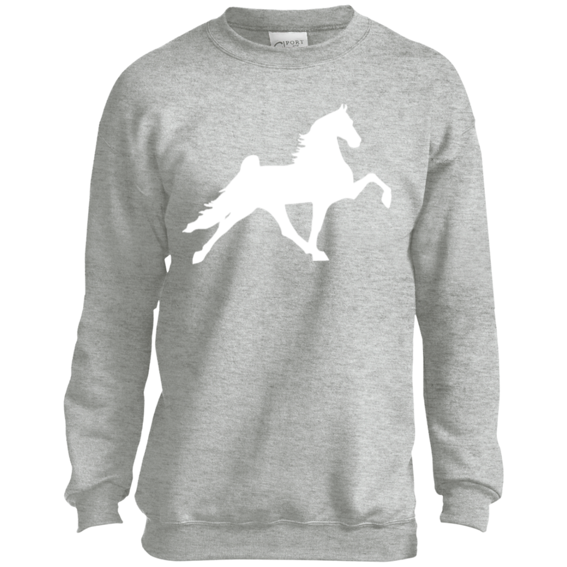 TWH PERFORMANCE STYLE 2 (WHITE) CLOSEOUT - PC90Y Youth Crewneck Sweatshirt