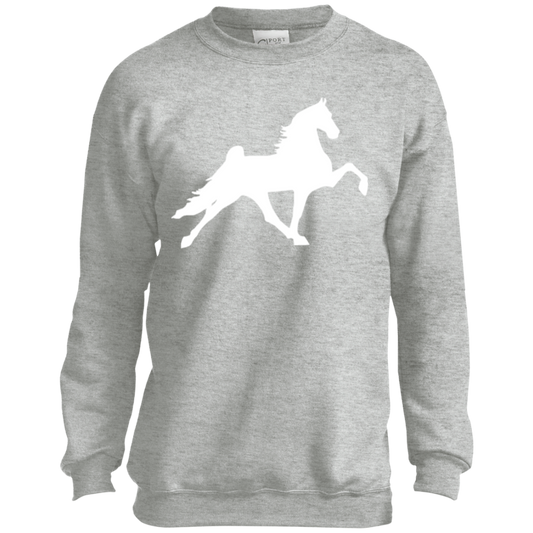 TWH PERFORMANCE STYLE 2 (WHITE) CLOSEOUT - PC90Y Youth Crewneck Sweatshirt