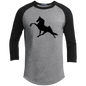 TWH PERFORMANCE (BLACK) CLOSEOUT - YT200 Youth 3/4 Raglan Sleeve Shirt