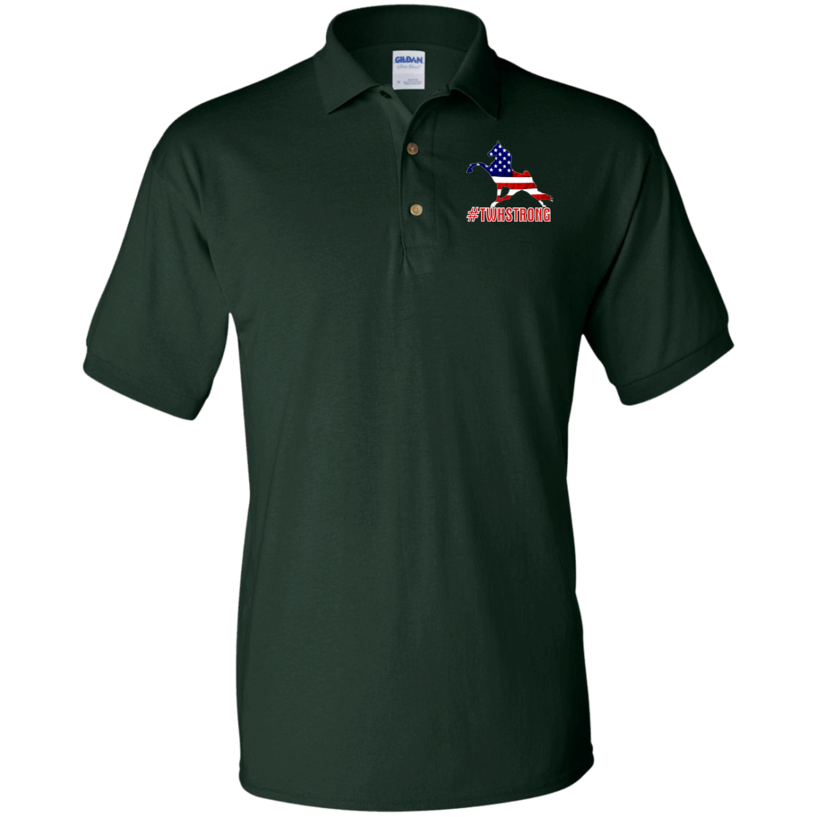 TWH STRONG PERFORMANCE WALK AMERICAN G880 Jersey Polo Shirt